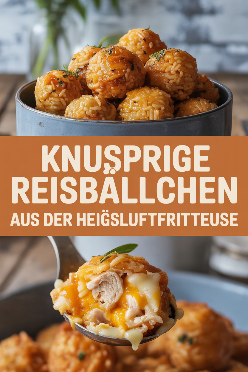 Knusprige Reisbällchen aus der Heißluftfritteuse