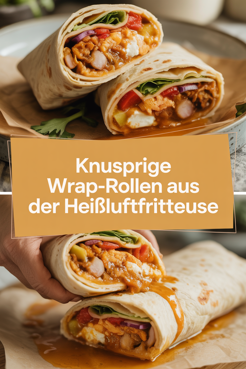 Knusprige Wrap-Rollen aus der Heißluftfritteuse