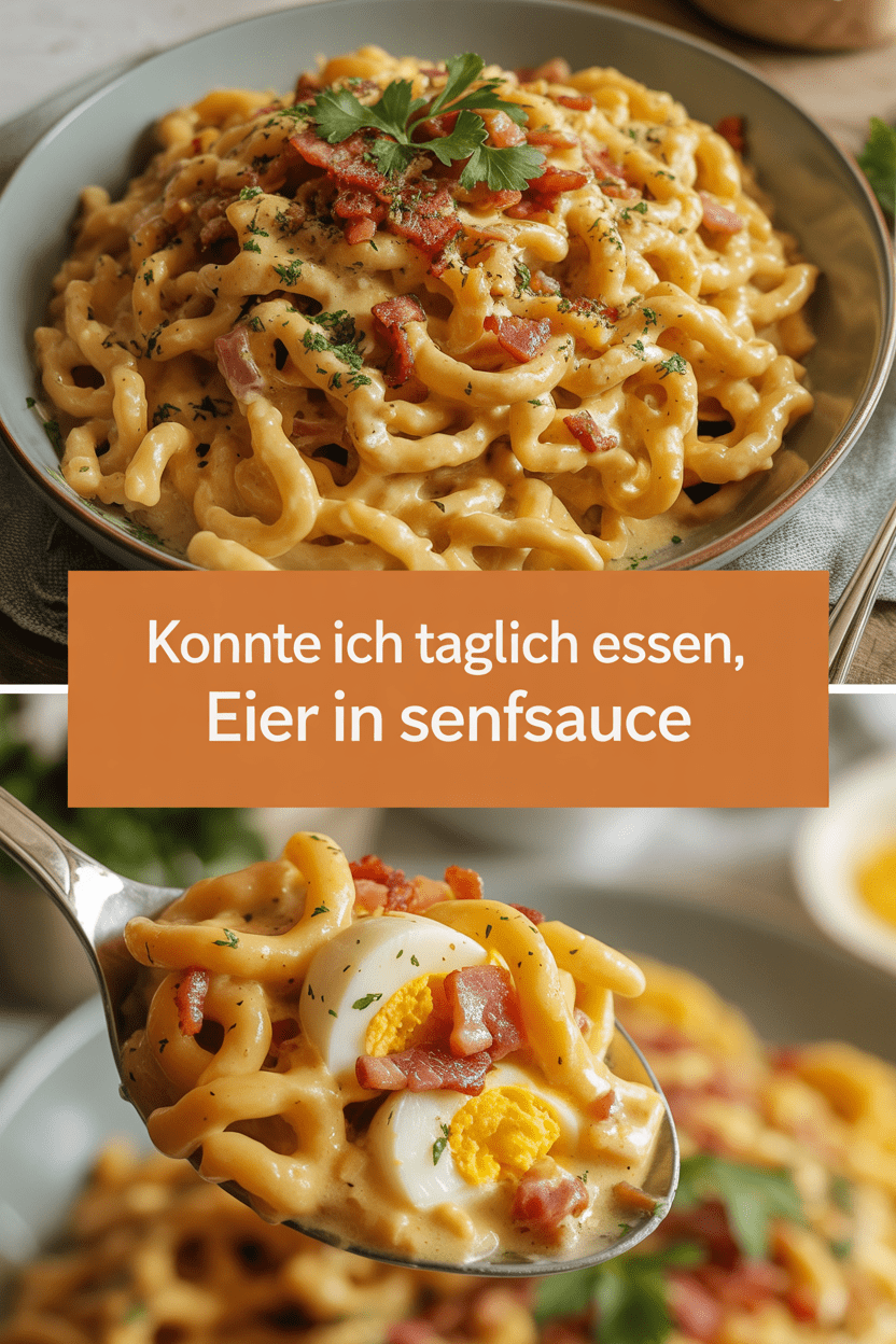 Konnte ich taglich essen, Eier in Senfsauce