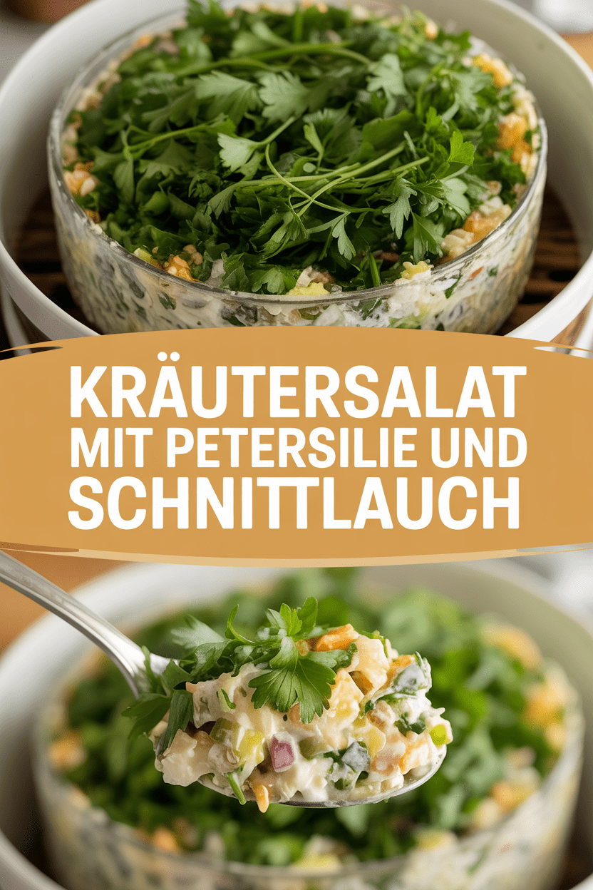 Kräutersalat mit Petersilie und Schnittlauch