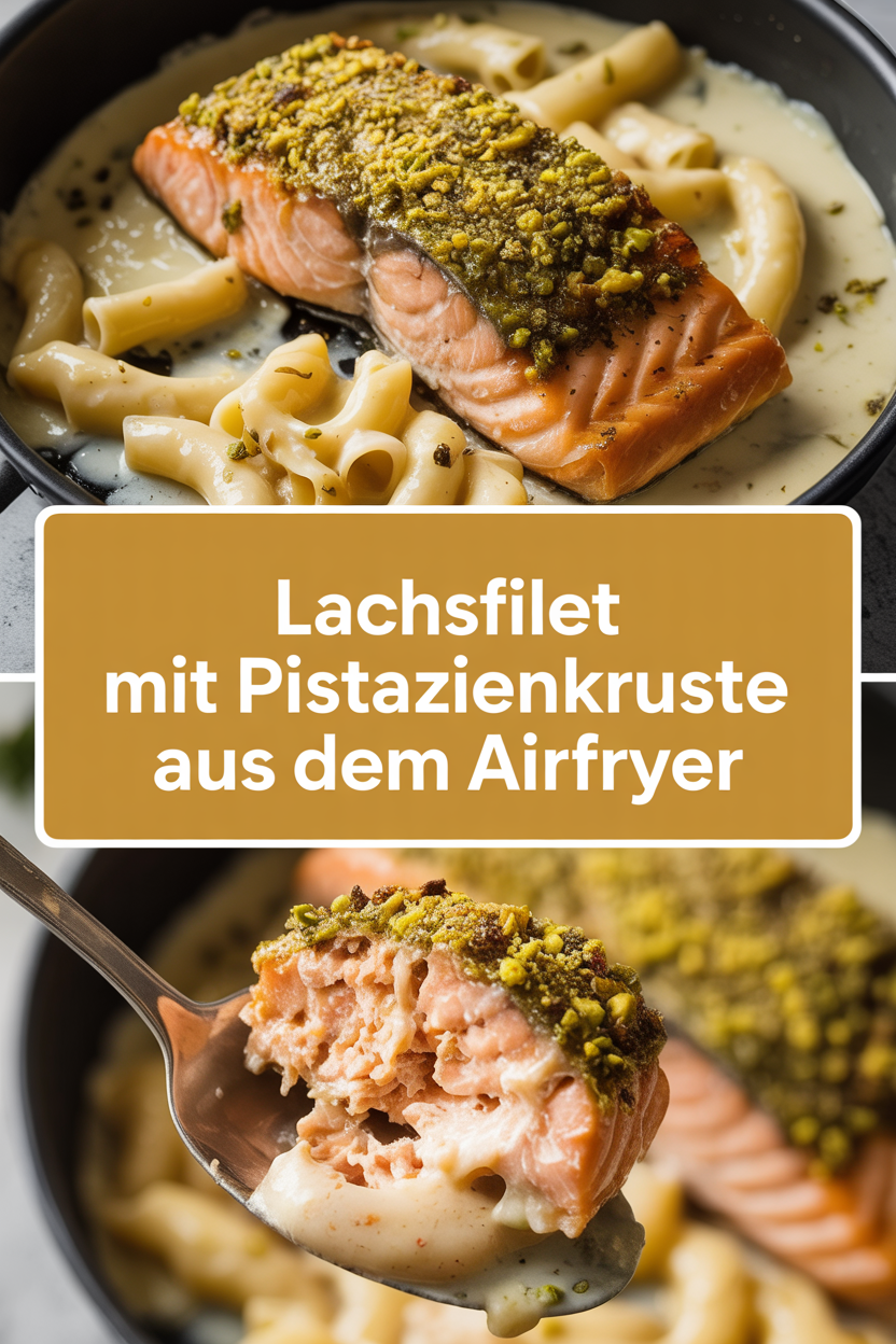 Lachsfilet mit Pistazienkruste aus dem Airfryer