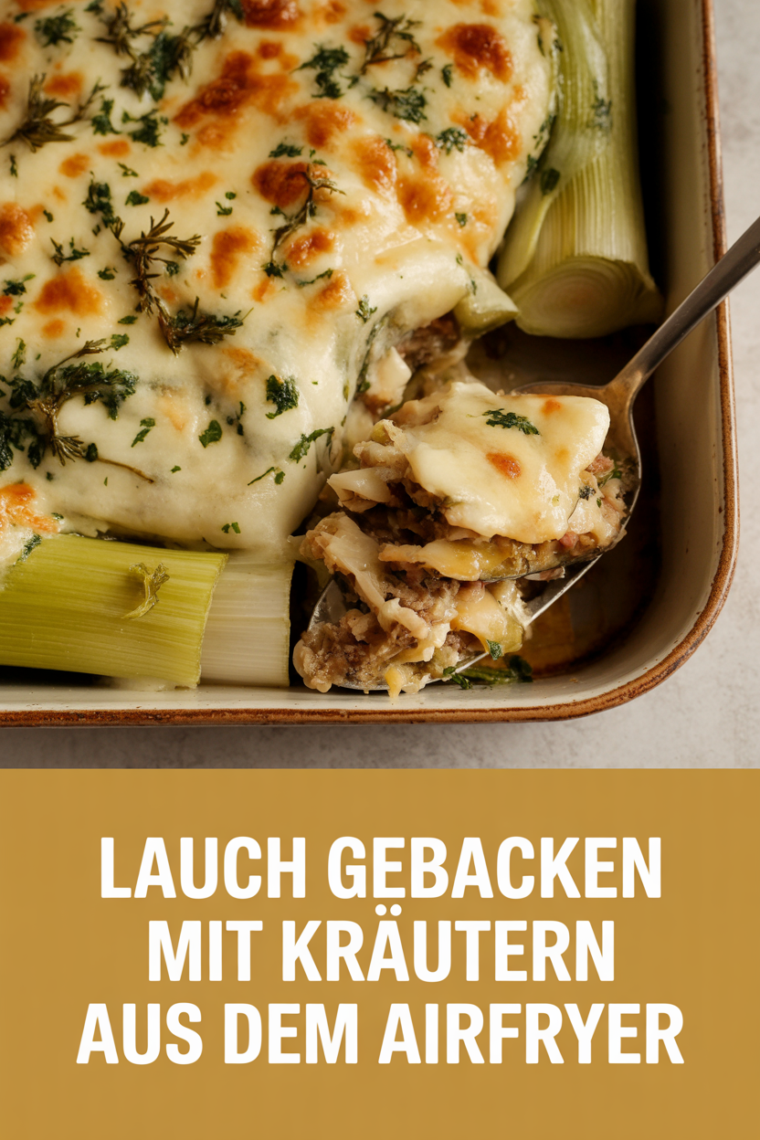 Lauch gebacken mit Kräutern aus dem Airfryer