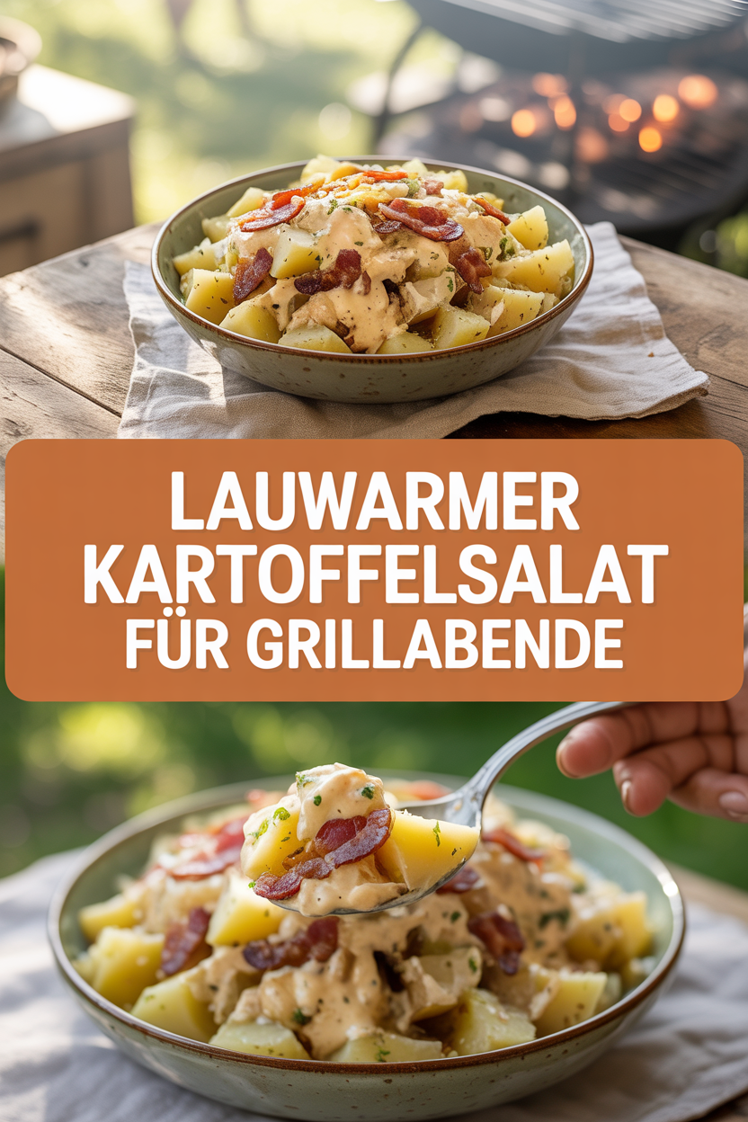 Lauwarmer Kartoffelsalat für Grillabende