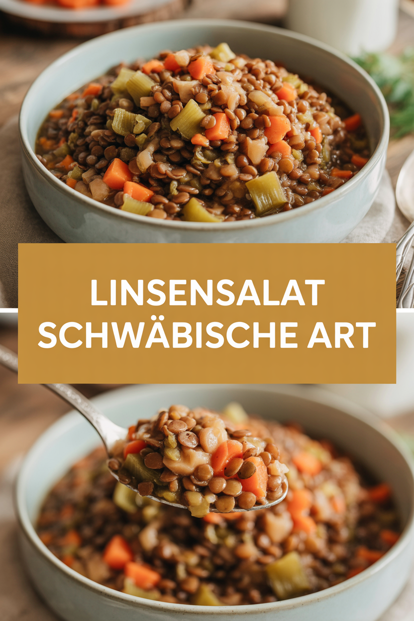 Linsensalat schwäbische Art