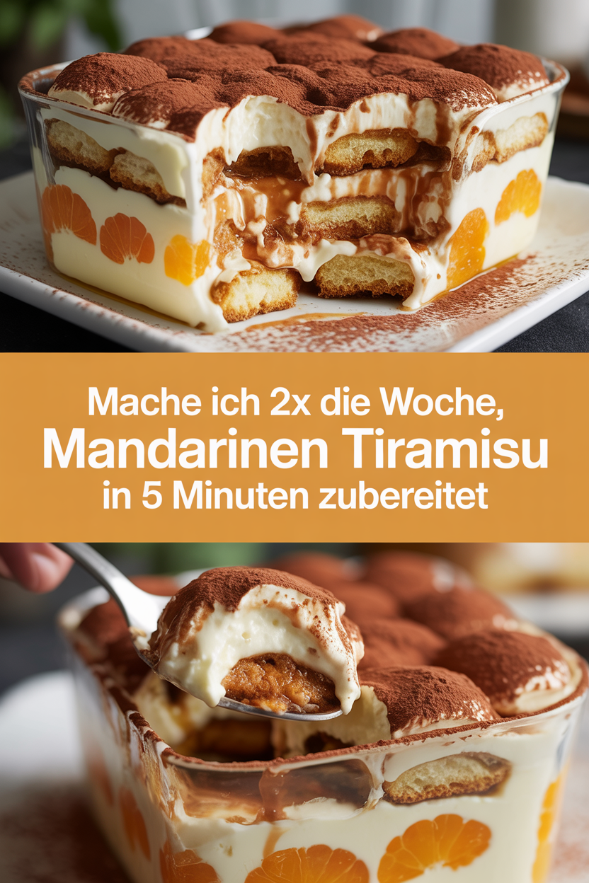 Mache ich 2x die Woche, Mandarinen Tiramisu in 5 Minuten zubereitet