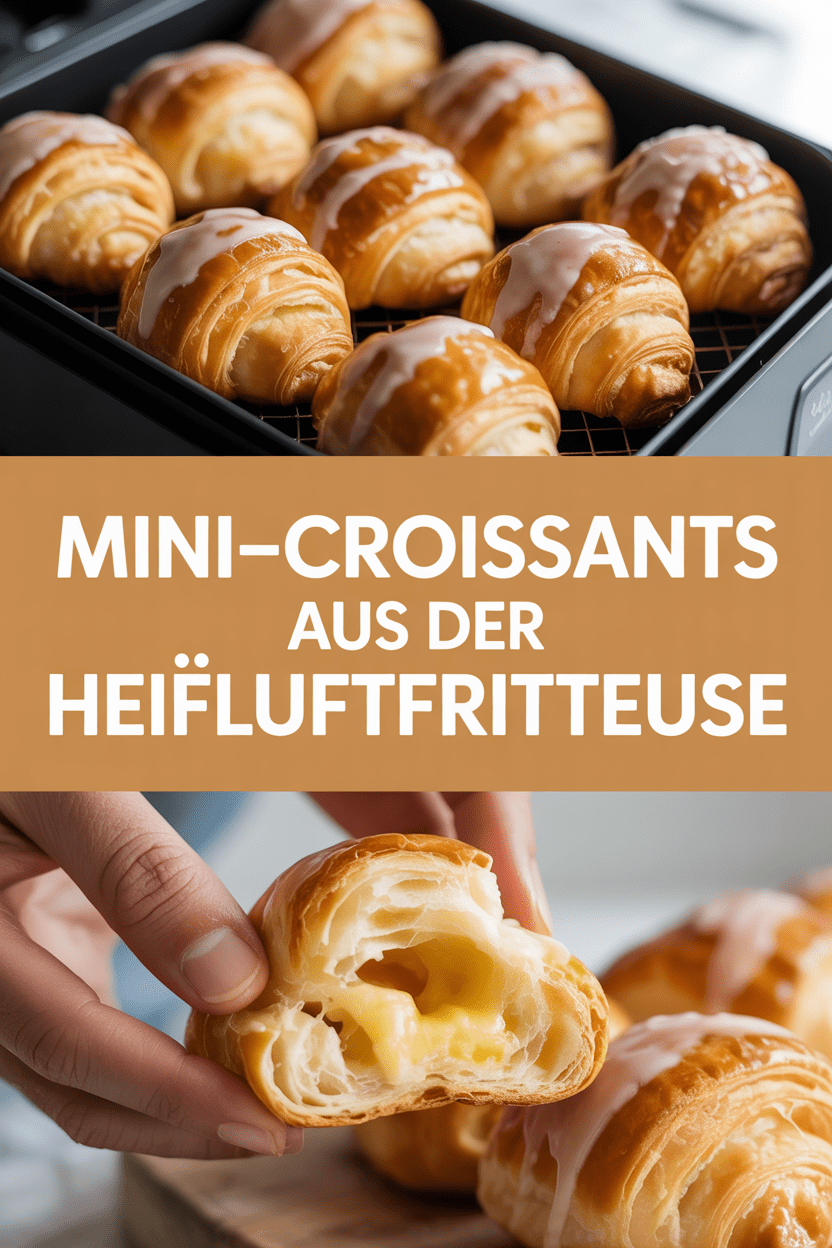 Mini-Croissants aus der Heißluftfritteuse