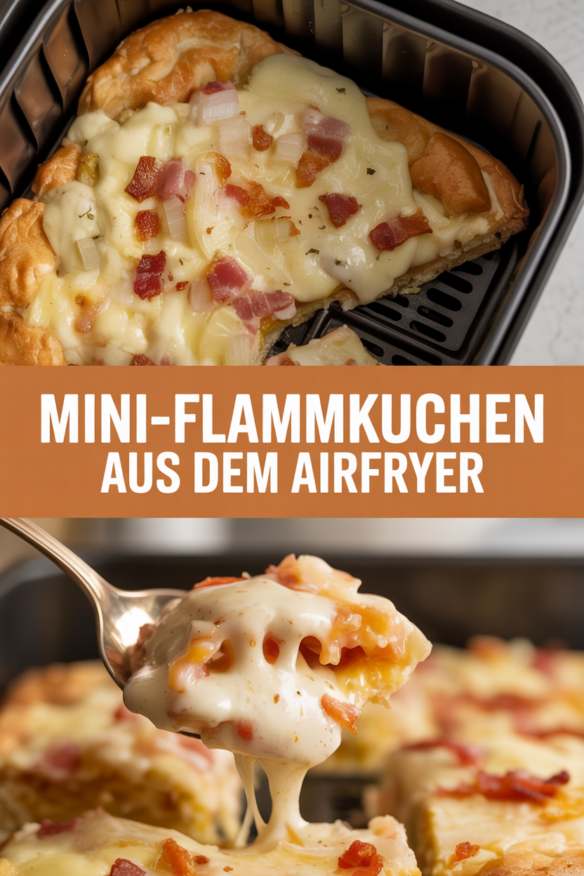 Mini-Flammkuchen aus dem Airfryer