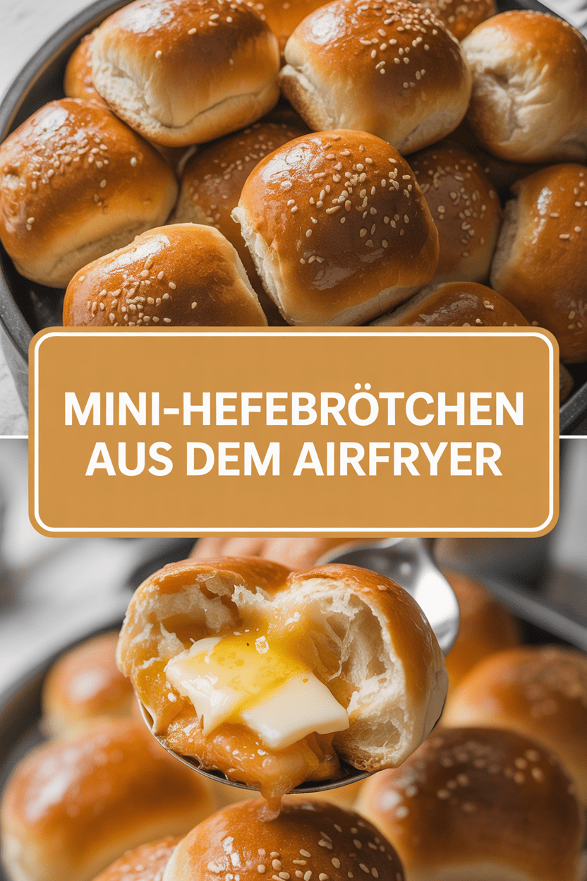 Mini-Hefebrötchen aus dem Airfryer