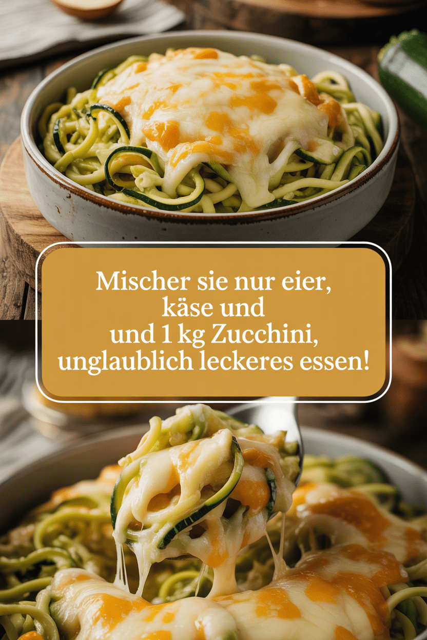 Mischer sie nur Eier, Käse und 1 Kg Zucchini, unglaublich leckeres essen!
