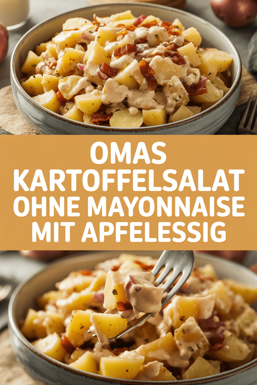 Omas Kartoffelsalat ohne Mayonnaise mit Apfelessig