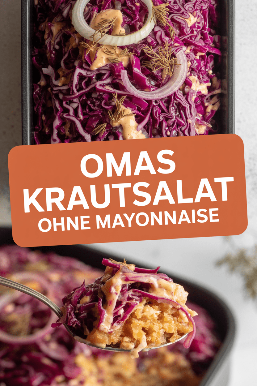 Omas Krautsalat ohne Mayonnaise