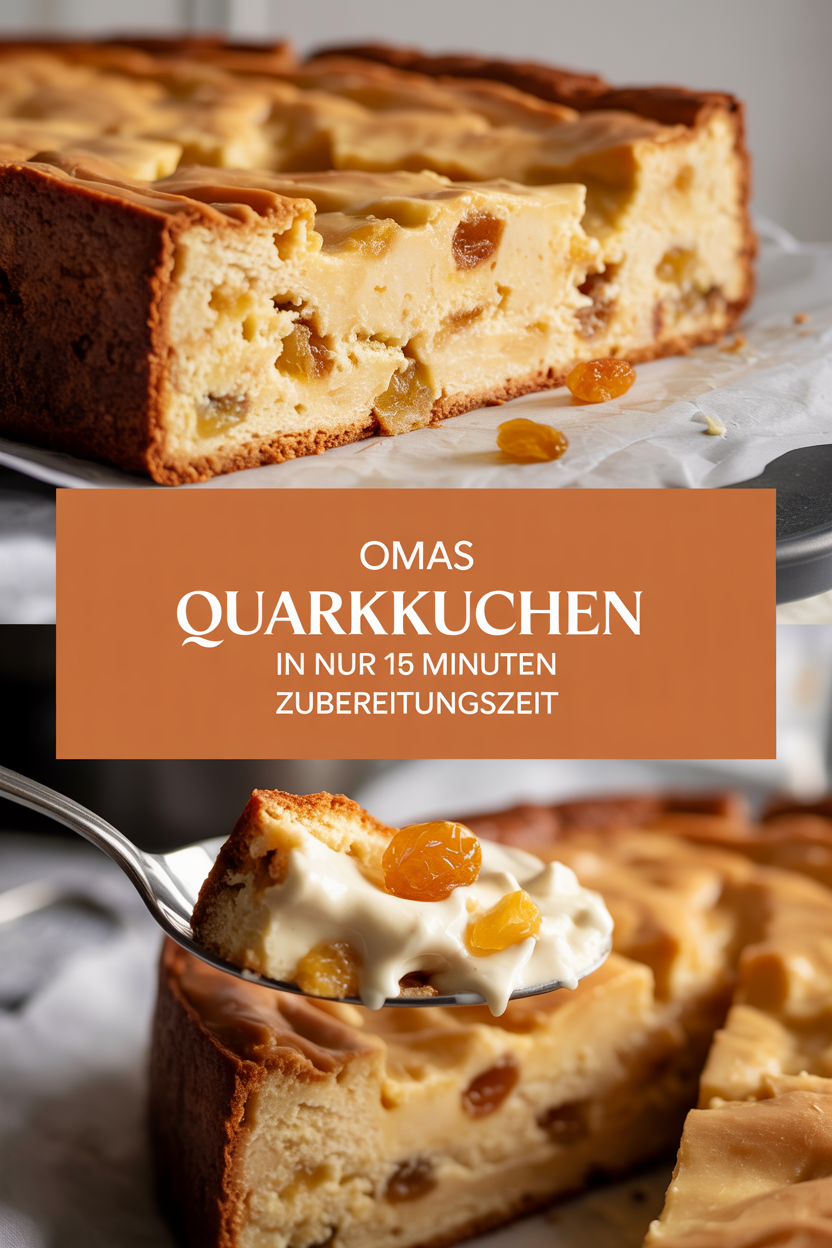 Omas Quarkkuchen in nur 15 Minuten Zubereitungszeit