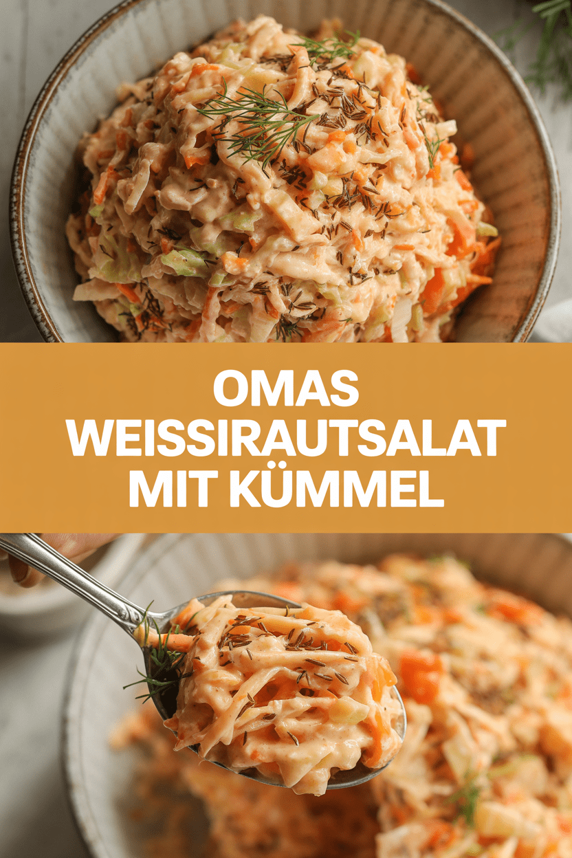 Omas Weißkrautsalat mit Kümmel