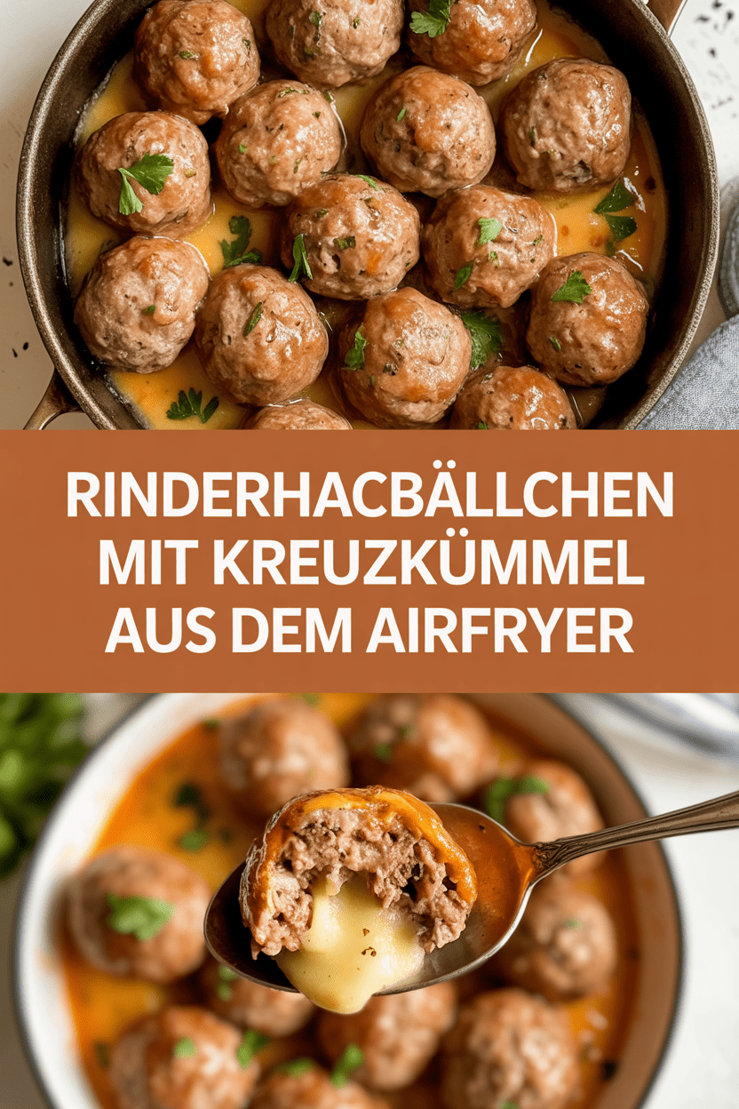 Rinderhackbällchen mit Kreuzkümmel aus dem Airfryer