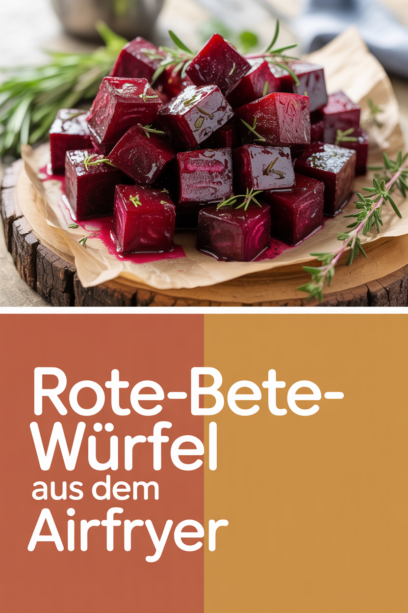 Rote-Bete-Würfel aus dem Airfryer