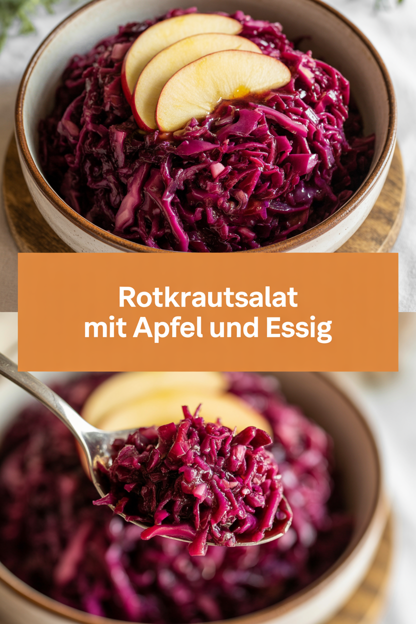Rotkrautsalat mit Apfel und Essig