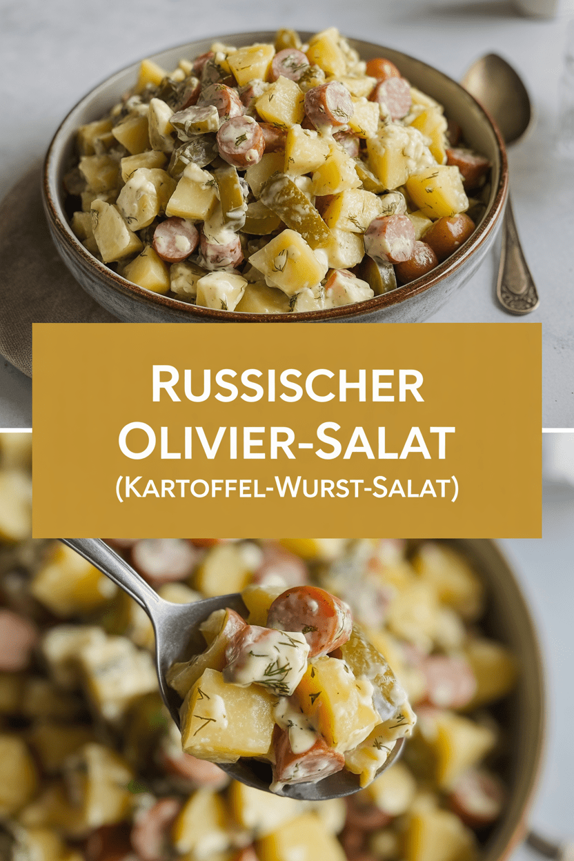 Russischer Olivier-Salat (Kartoffel-Wurst-Salat)