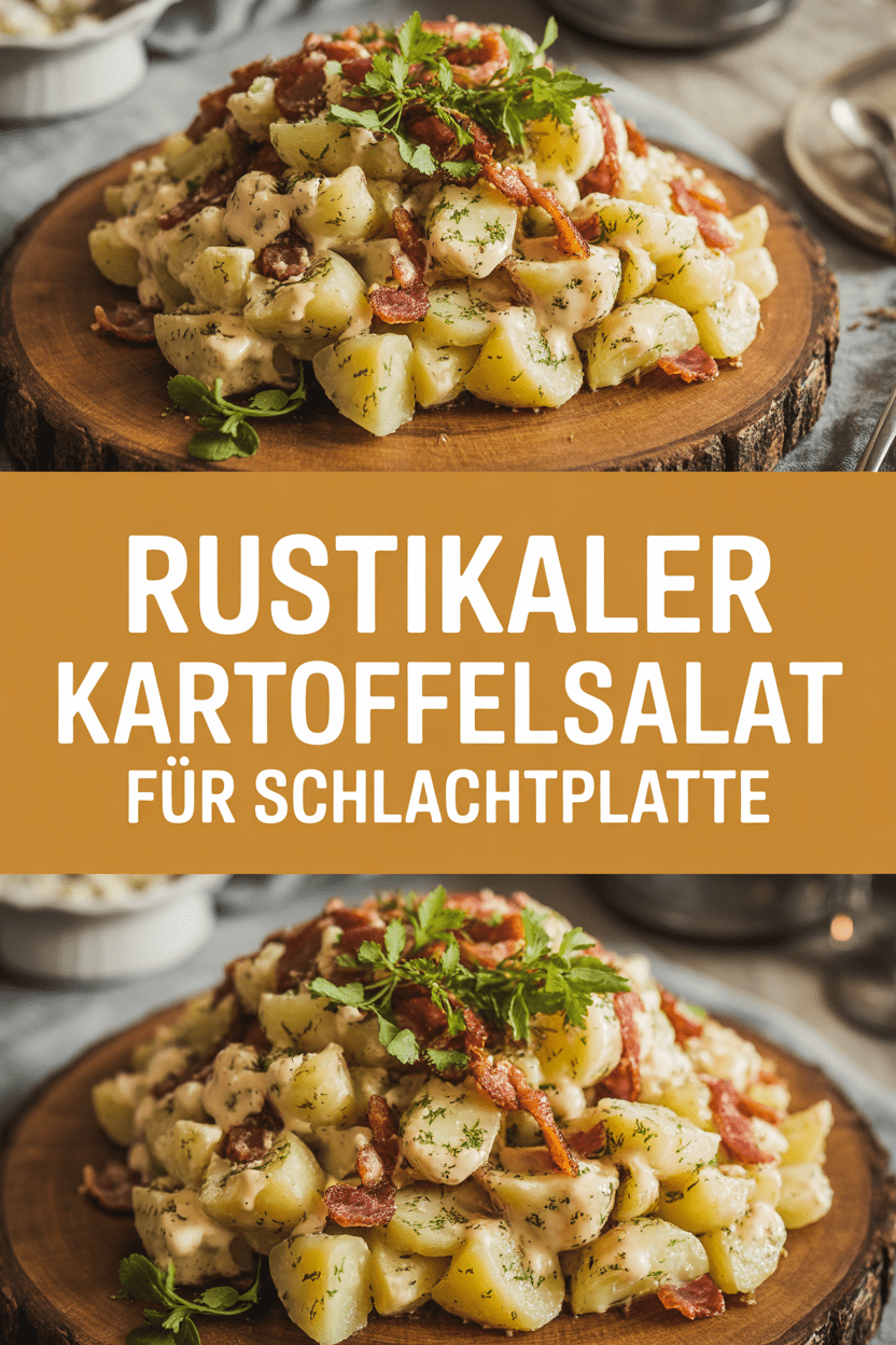 Rustikaler Kartoffelsalat für Schlachtplatte