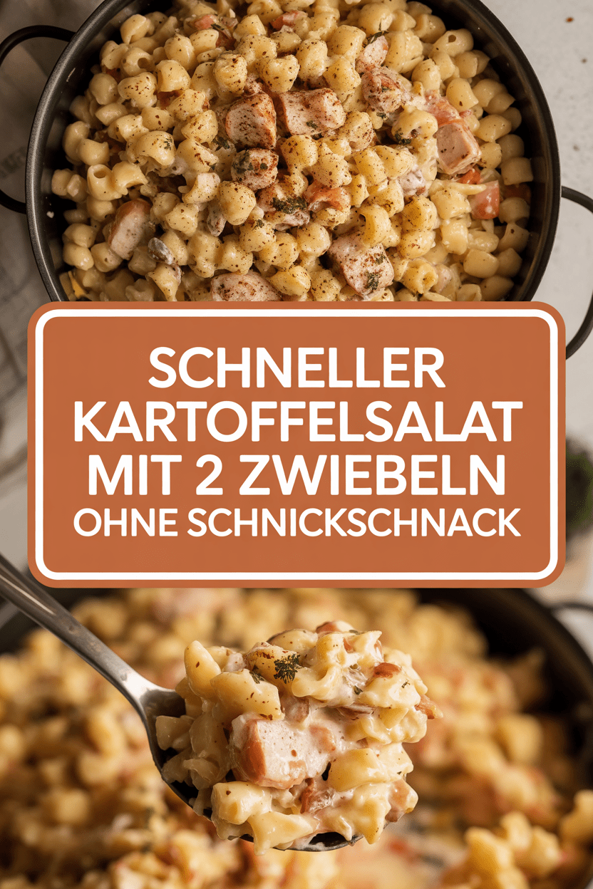 Schnelller Kartoffelsalat mit 2 Zwiebeln ohne Schnickschnack