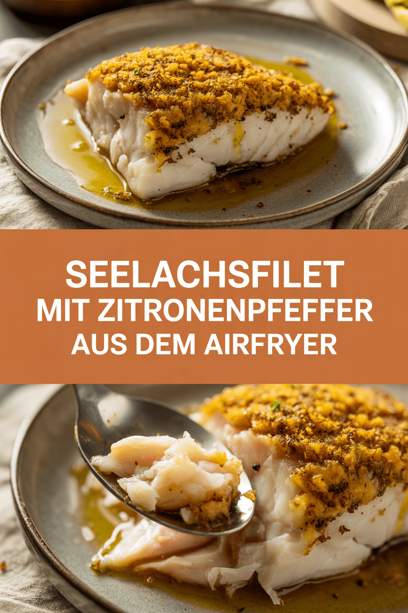 Seelachsfilet mit Zitronenpfeffer aus dem Airfryer