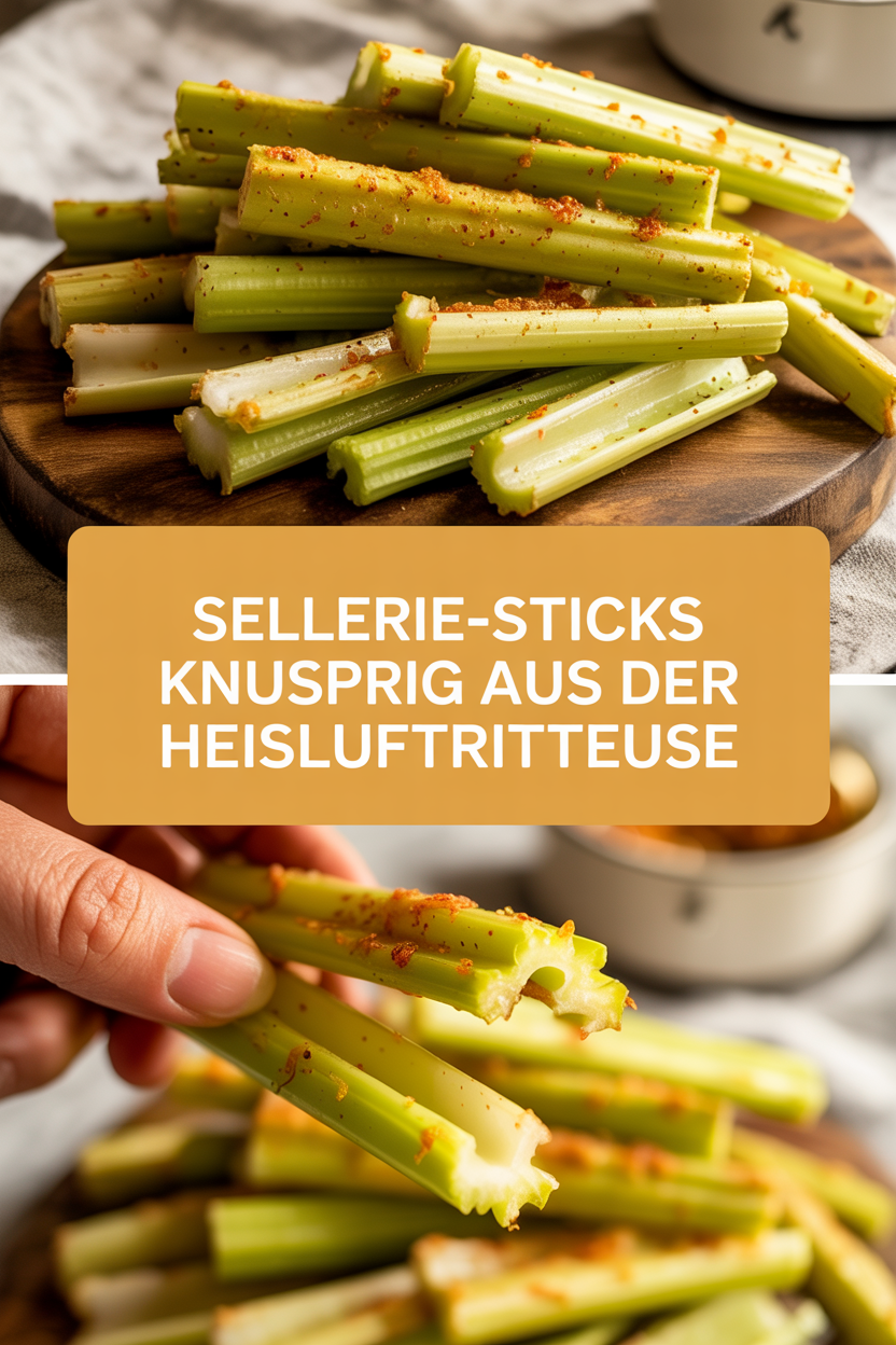 Sellerie-Sticks knusprig aus der Heißluftfritteuse