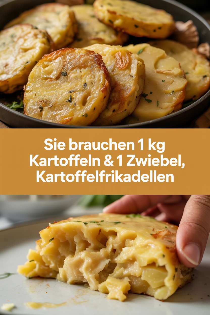 Sie brauchen 1 kg Kartoffeln & 1 Zwiebel, Karrtoffelfrikadellen