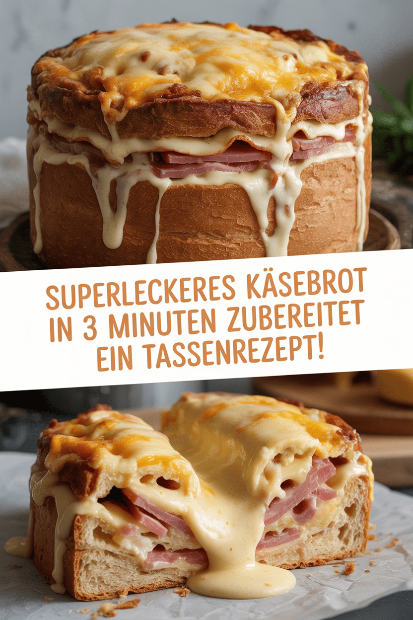 Superleckeres Käsebrot in 3 Minuten zubereitet ein Tassenrezept!