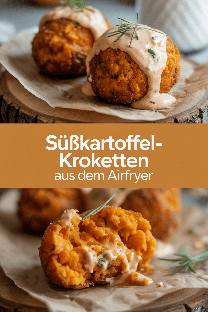 Süßkartoffel-Kroketten aus dem Airfryer
