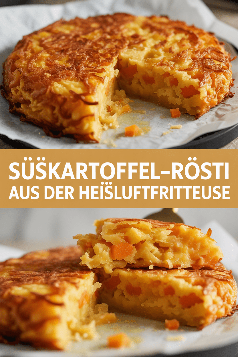 Süßkartoffel-Rösti aus der Heißluftfritteuse