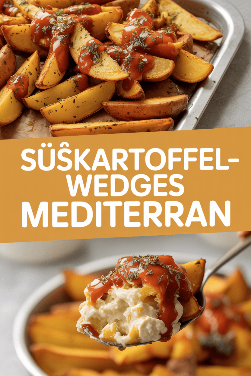 Süßkartoffel-Wedges mediterran