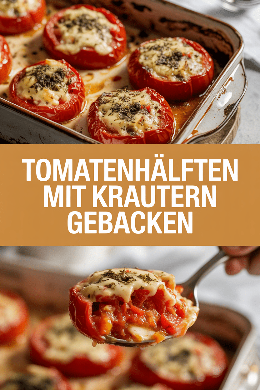 Tomatenhälften mit Kräutern gebacken
