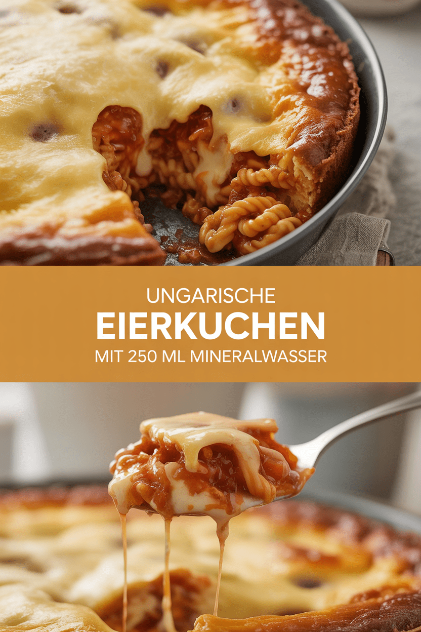 Ungarische Eierkuchen mit 250 ml Mineralwasser