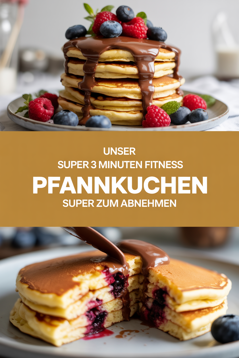 Unser super 3 Minuten Fitness Pfannkuchen super zum Abnehmen