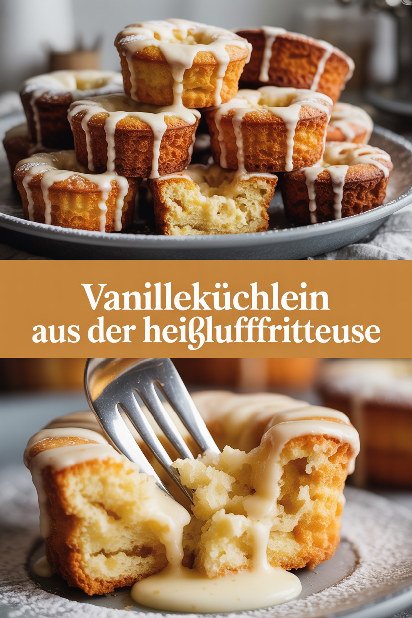 Vanilleküchlein aus der Heißluftfritteuse