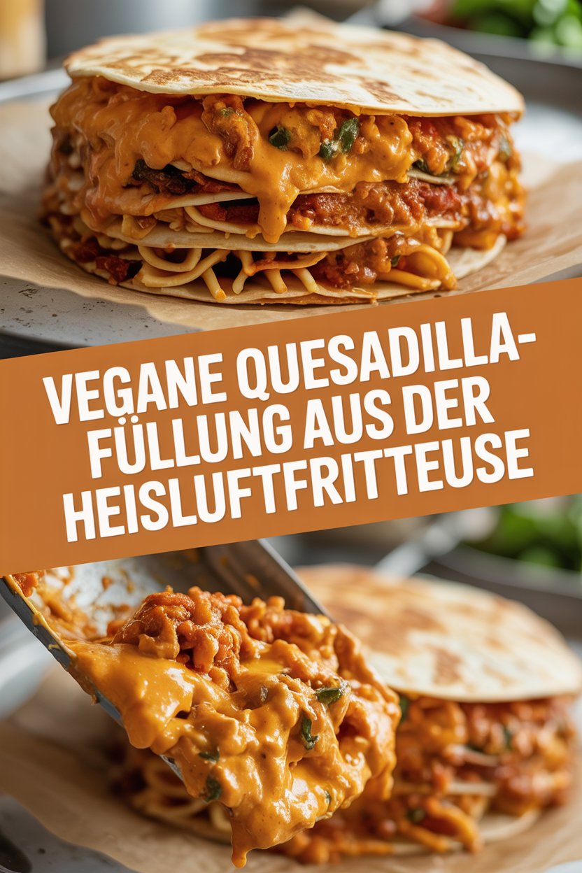 Vegane Quesadilla-Füllung aus der Heißluftfritteuse