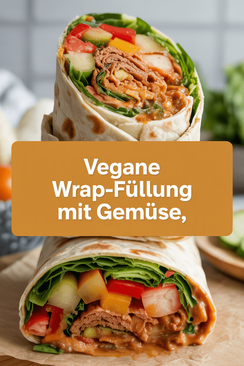 Vegane Wrap-Füllung mit Gemüse