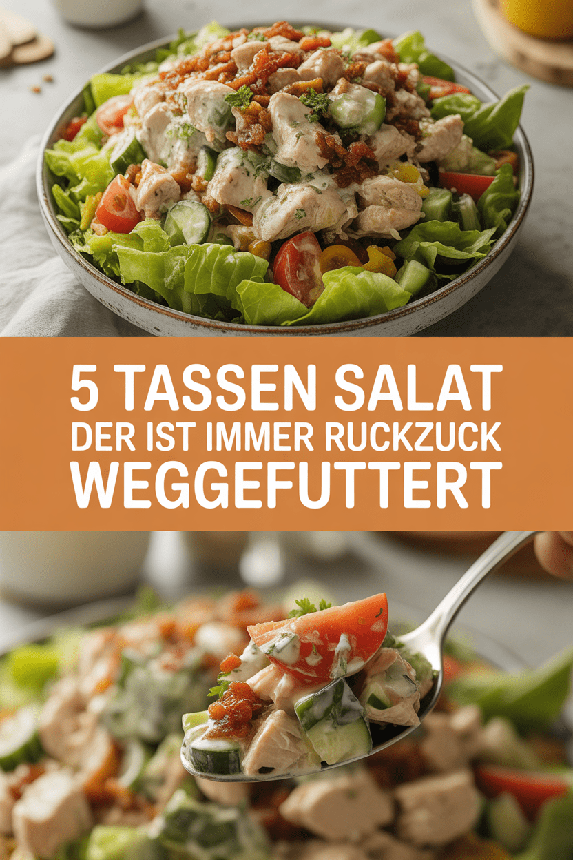 5 Tassen Salat der ist immer ruckzuck weggefuttert