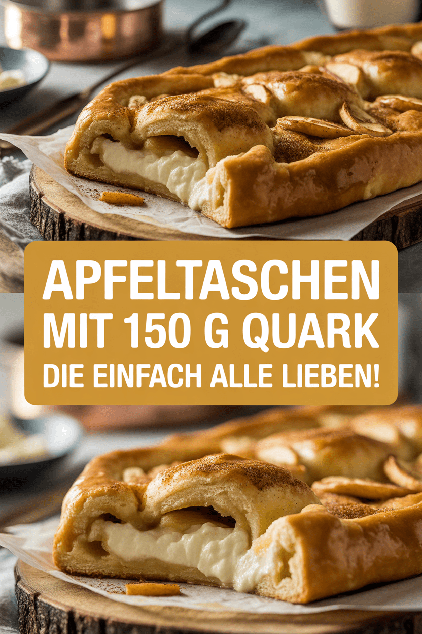 Apfeltaschen mit 150 g Quark die einfach alle lieben!