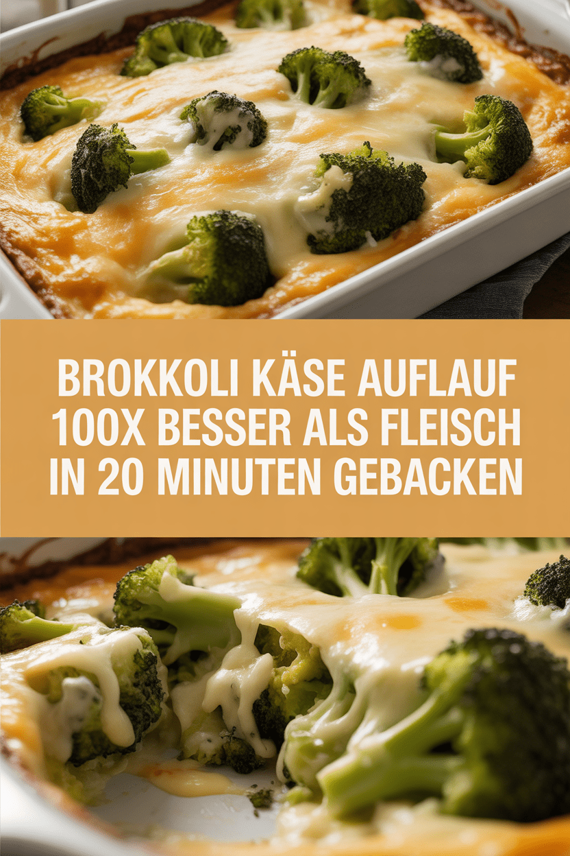 Brokkoli Käse Auflauf 100x besser als Fleisch in 20 Minuten gebacken