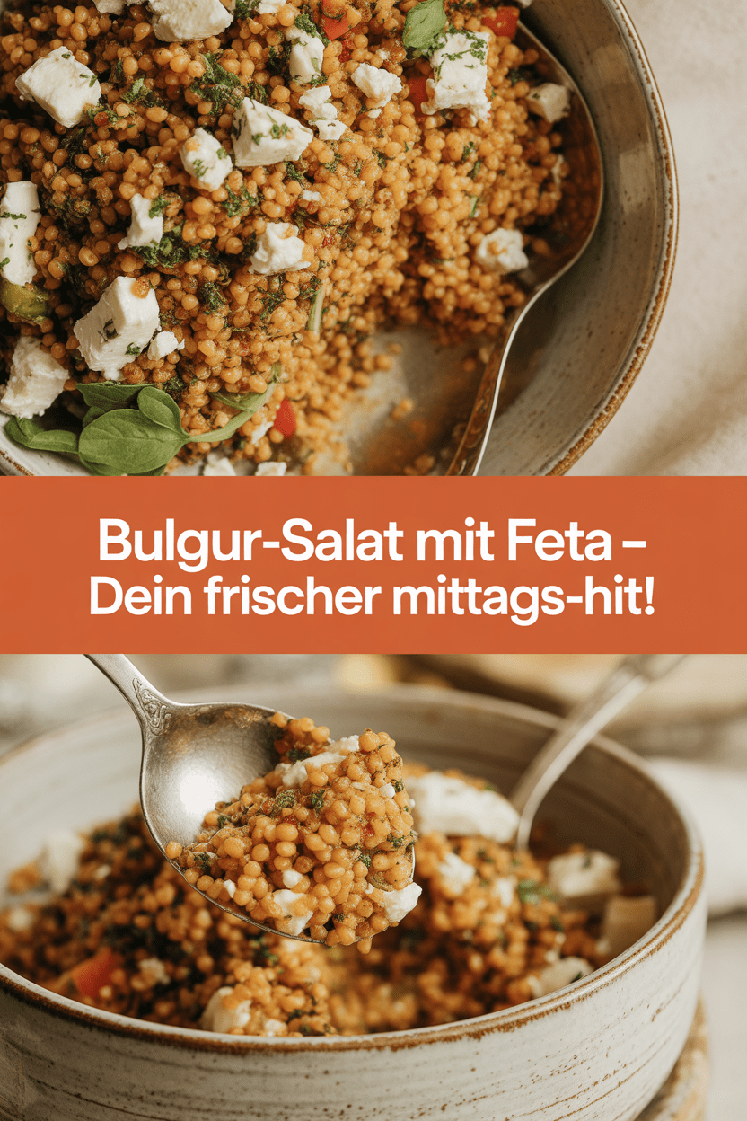 Bulgur-Salat mit Feta – Dein frischer Mittags-Hit!