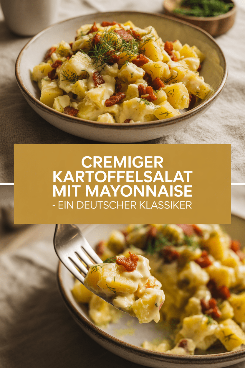 Cremiger Kartoffelsalat mit Mayonnaise – Ein deutscher Klassiker
