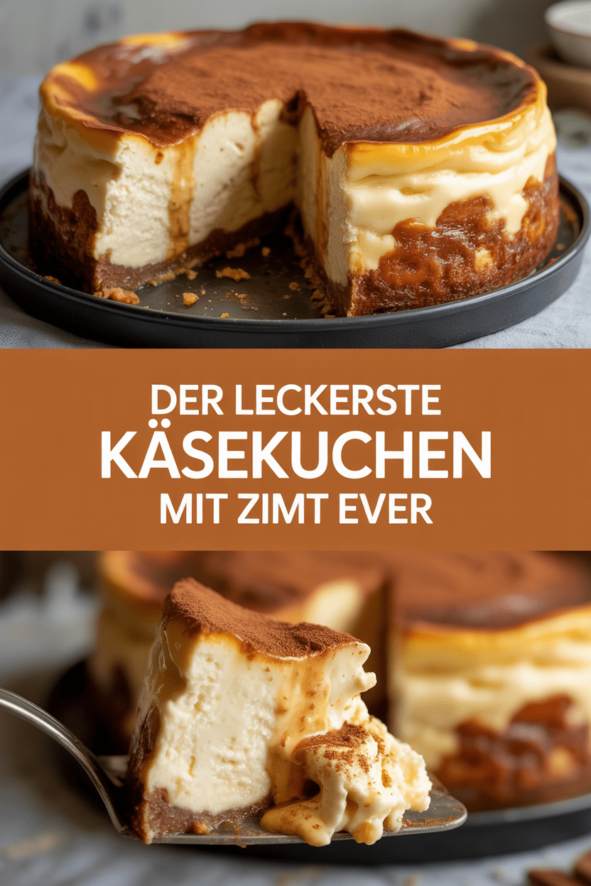 Der leckerste Käsekuchen mit Zimt ever mit 250g Magerquark