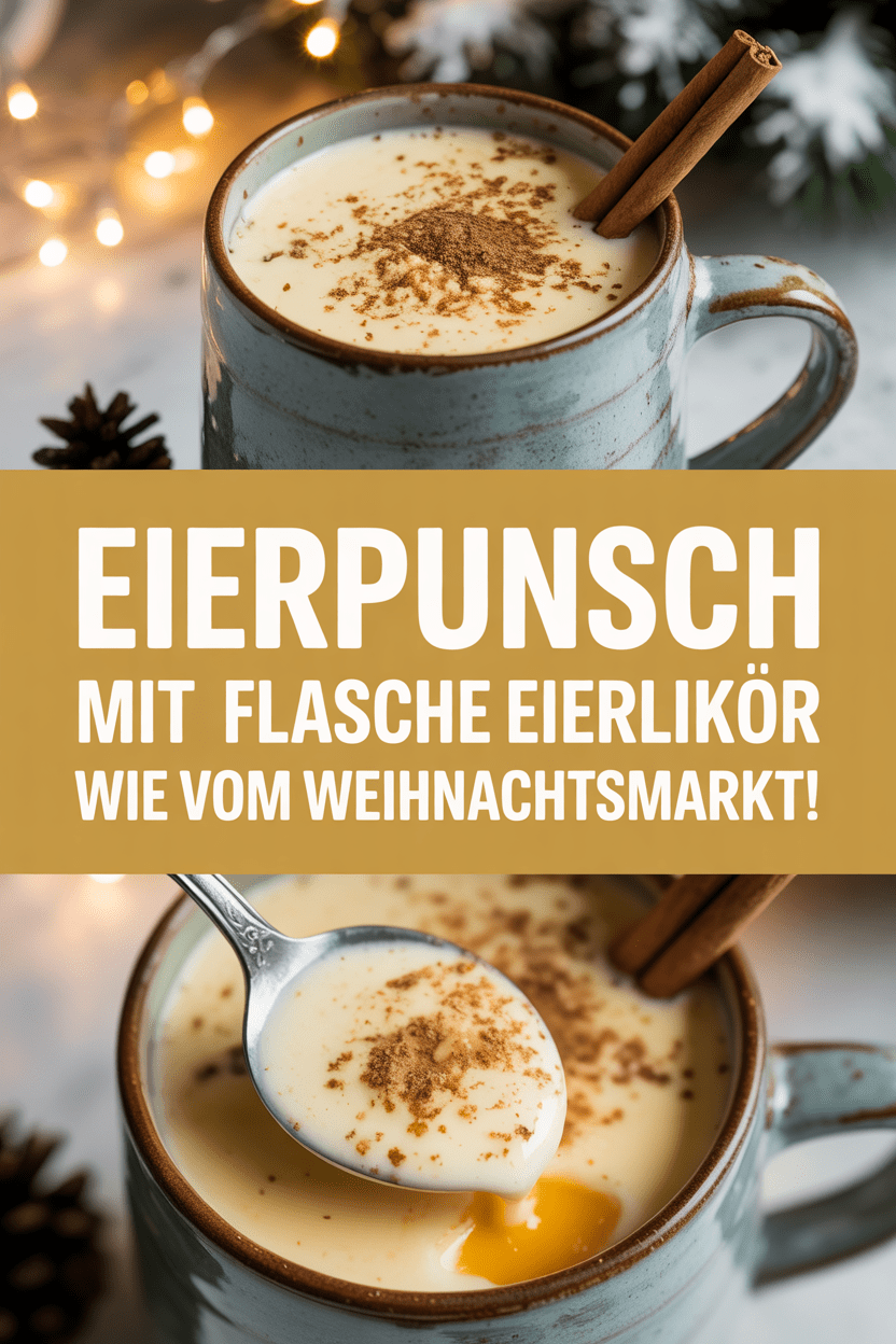 Eierpunsch mit 1 Flasche Eierlikör wie vom Weihnachtsmarkt!