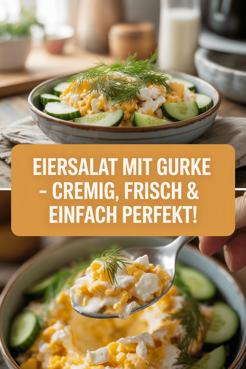 Eiersalat mit Gurke – Cremig, frisch & einfach perfekt!