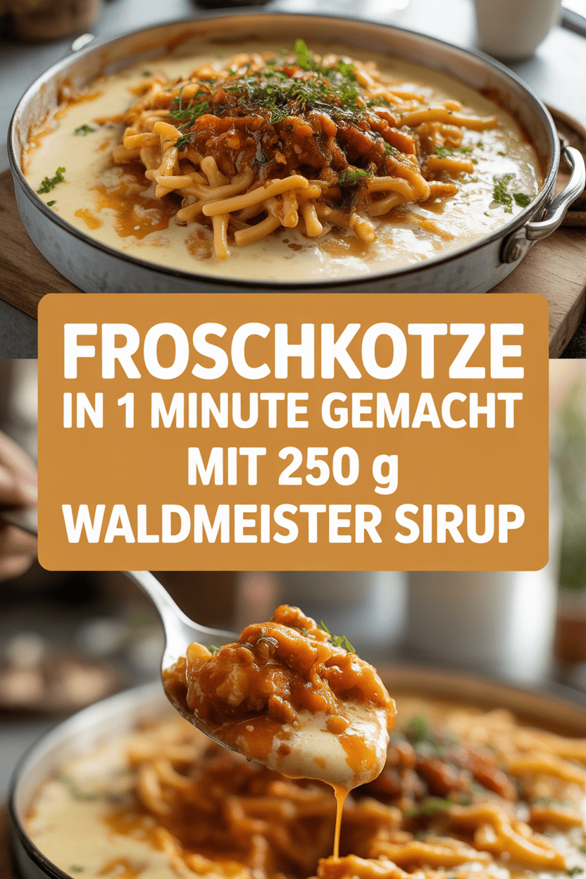 Froschkotze in 1 Minute gemacht mit 250 g Waldmeister Sirup