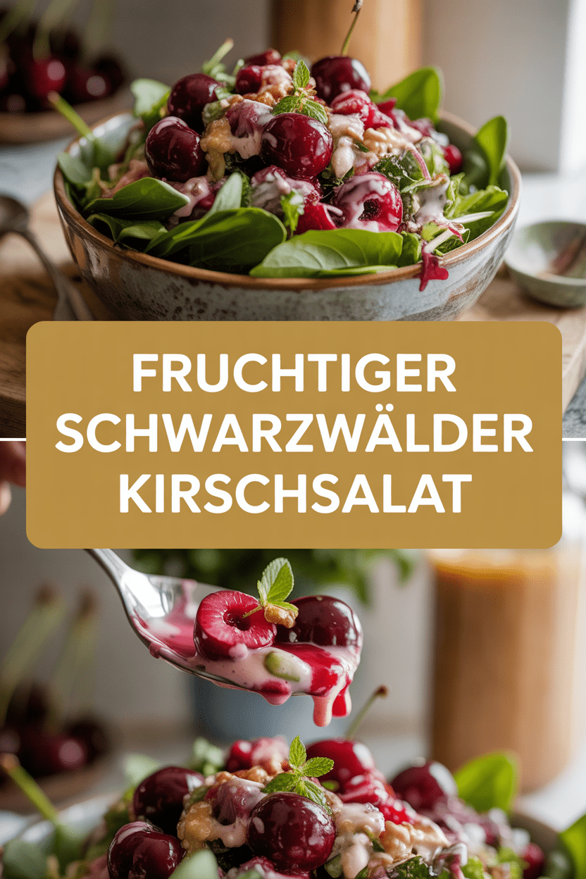 Fruchtiger Schwarzwälder Kirschsalat