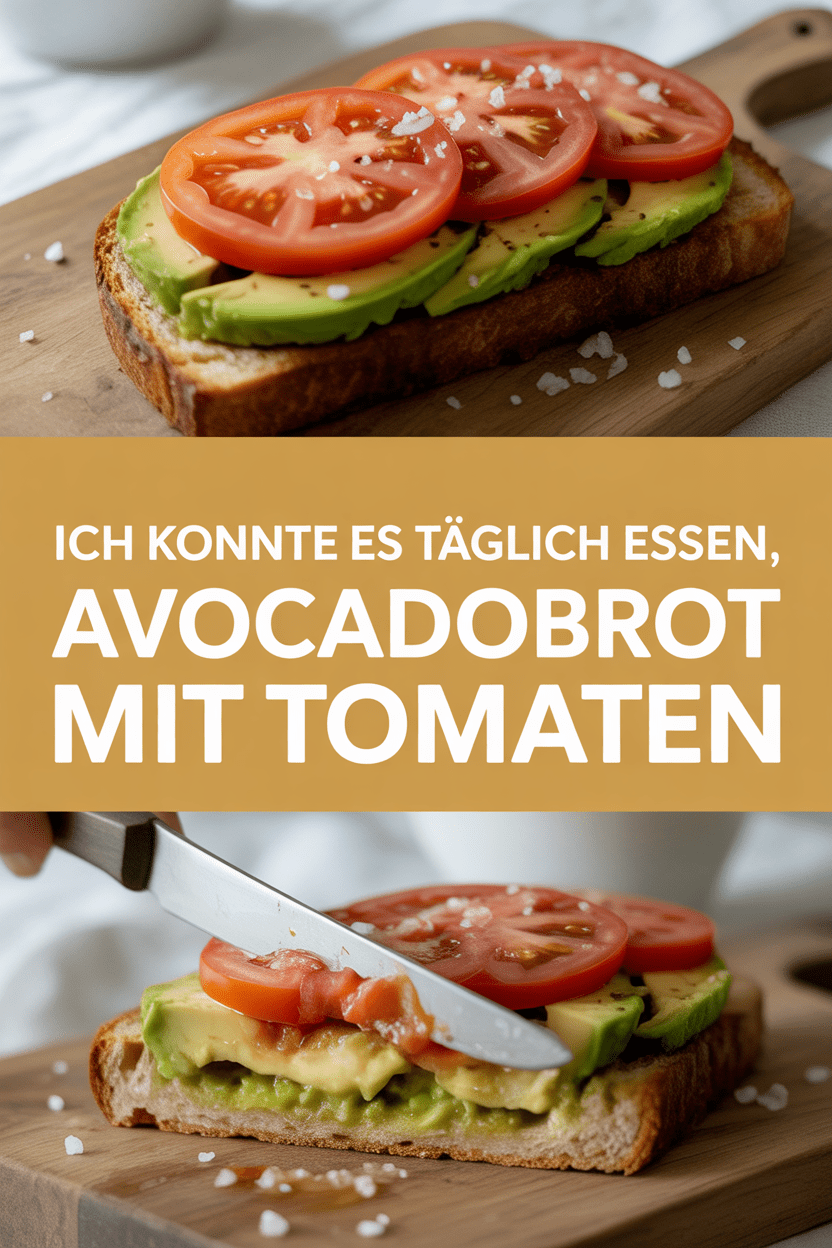 Ich konnte es täglich essen, Avocadobrot mit Tomaten