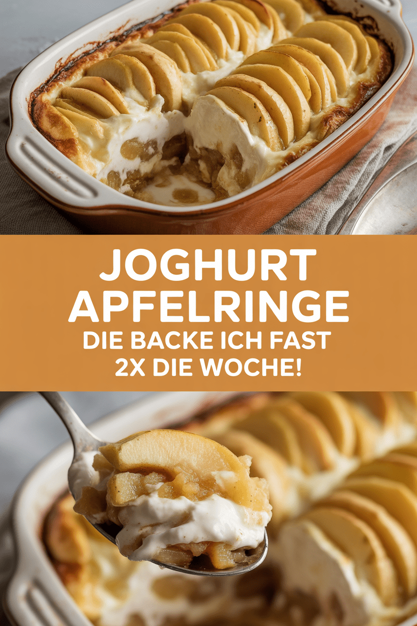 Joghurt Apfelringe die backe ich fast 2x die Woche!