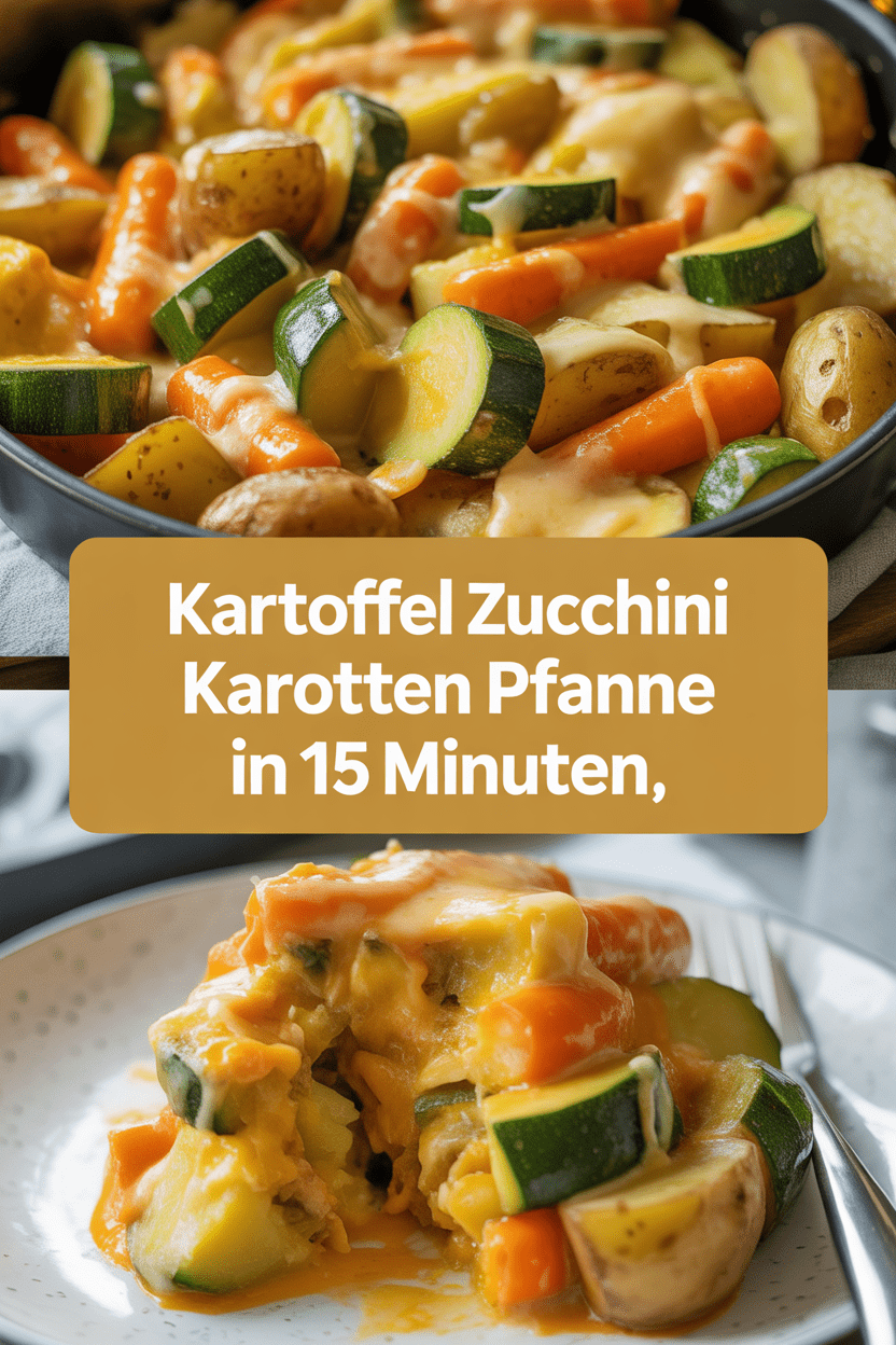 Kartoffel Zucchini Karotten Pfanne in 15 Minuten