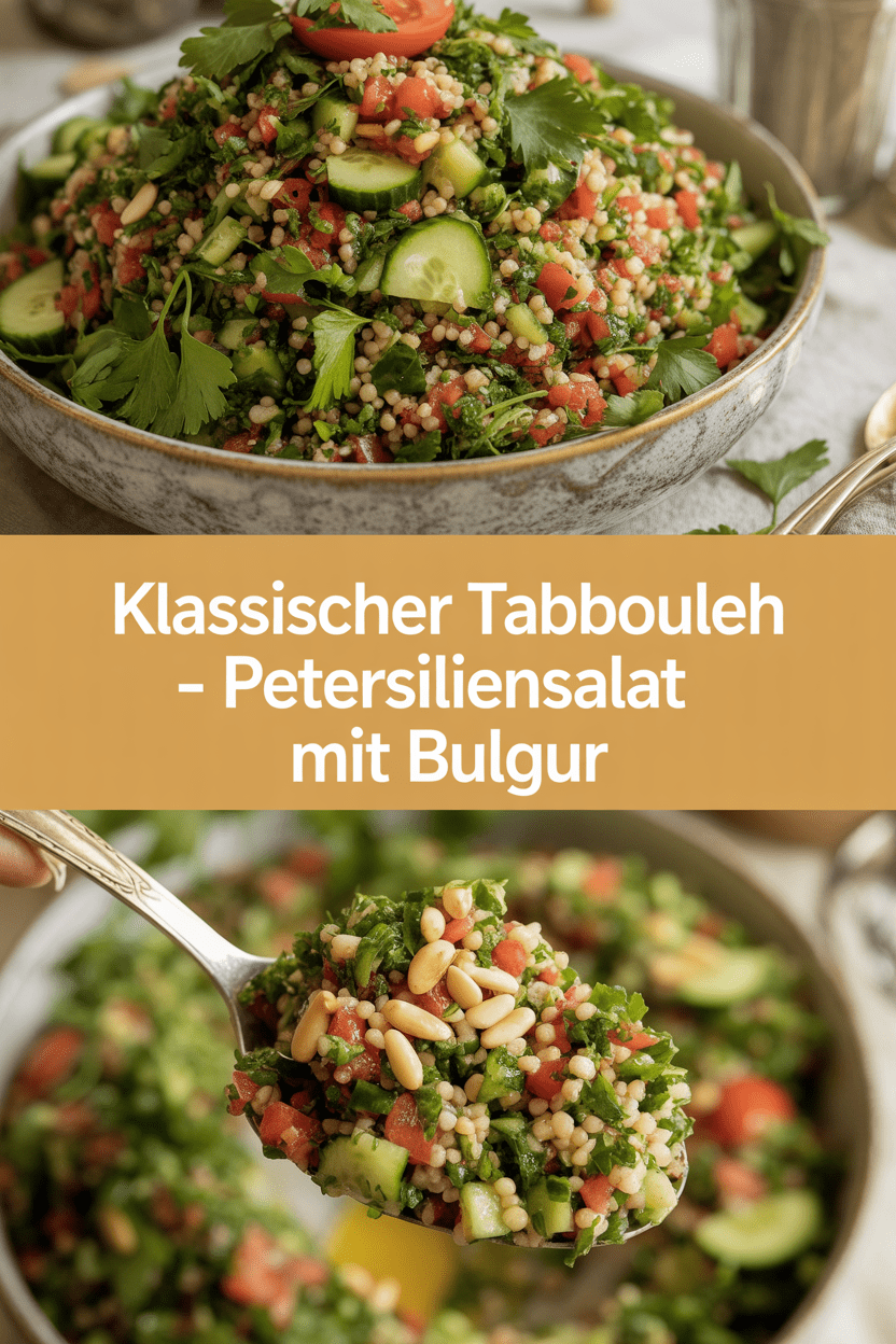 Klassischer Tabbouleh – Petersiliensalat mit Bulgur